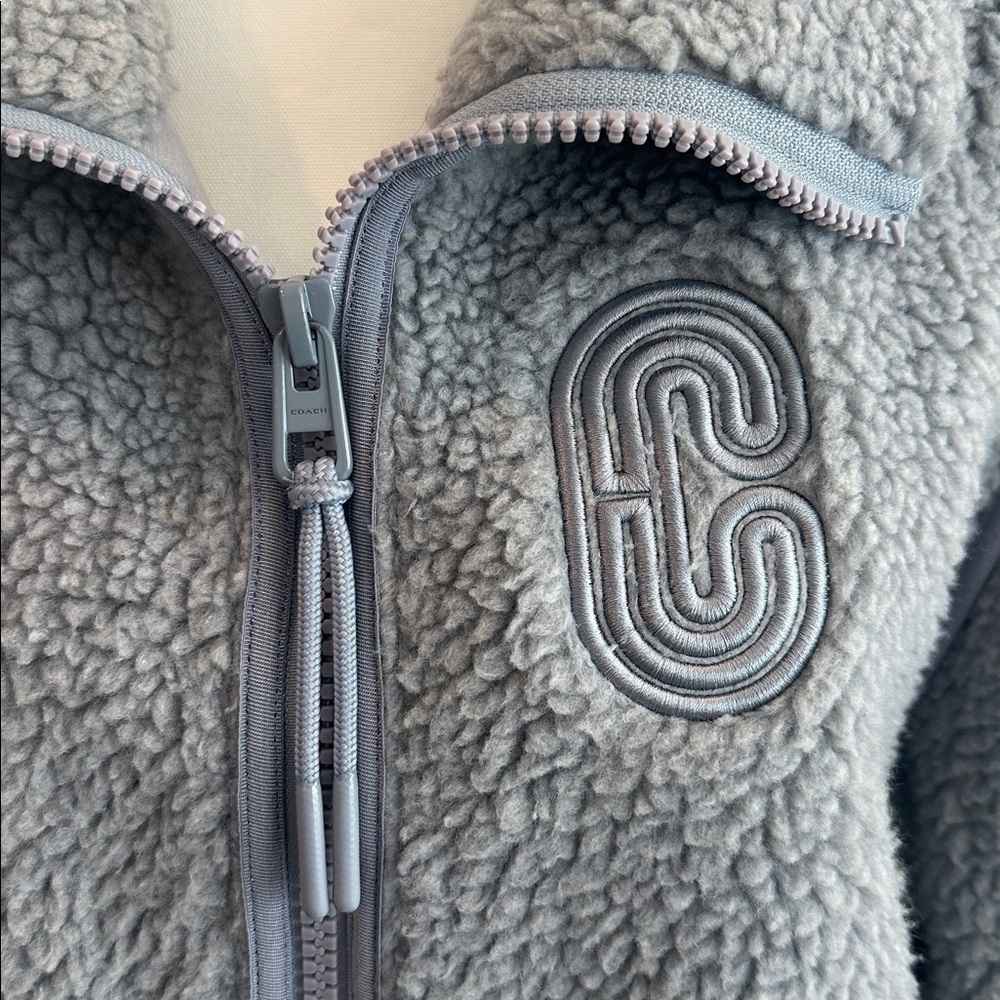 Coach Gray Teddy Jacket - Picture 3 of 5